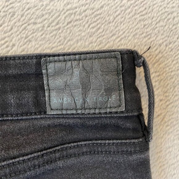 American Eagle Woman's Jegging Jeans Size 6 Regular Next Level Stretch Black - Picture 10 of 16
